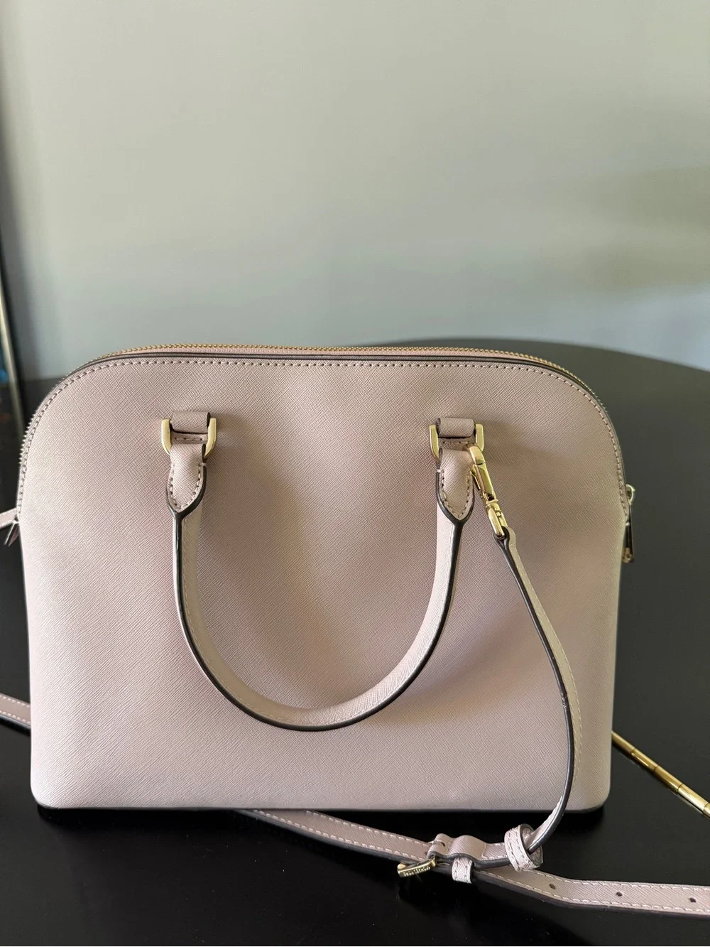 Michael Kors Pale Blush Saffiano Dome Satchel
